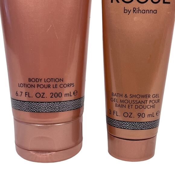 ROGUE by Rihanna Body Lotion 6.7 Fl. Oz. Shower Gel 3 Fl. Oz Set Of 2 - Picture 2 of 7
